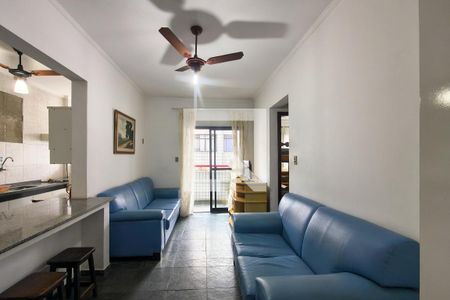 Sala de apartamento para alugar com 2 quartos, 66m² em Guilhermina, Praia Grande