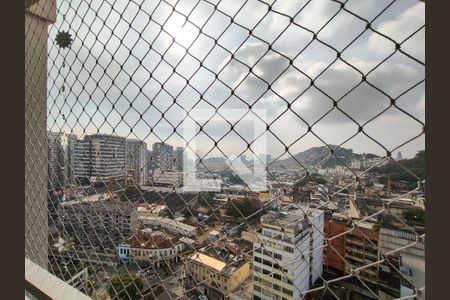 Vista da Sala de apartamento à venda com 2 quartos, 45m² em Santo Cristo, Rio de Janeiro