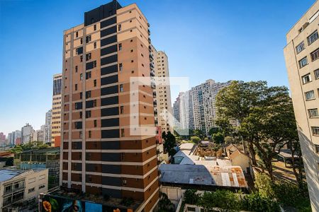 Vista da Sala de apartamento à venda com 1 quarto, 47m² em Consolação, São Paulo