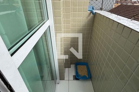 Varanda da Sala de apartamento para alugar com 2 quartos, 60m² em Vila Matias, Santos
