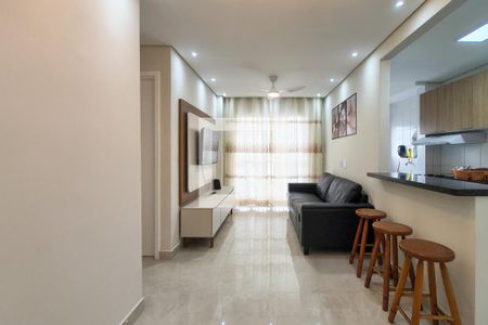 Sala de apartamento para alugar com 2 quartos, 54m² em Vila Assuncao, Praia Grande