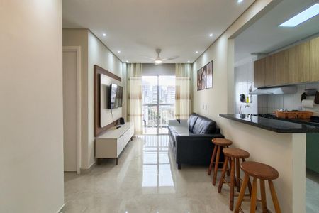 Sala de apartamento para alugar com 2 quartos, 54m² em Vila Assuncao, Praia Grande