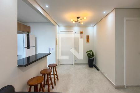 Sala de apartamento para alugar com 2 quartos, 54m² em Vila Assuncao, Praia Grande