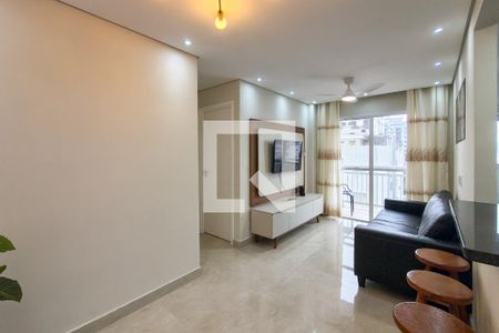 Sala de apartamento para alugar com 2 quartos, 54m² em Vila Assuncao, Praia Grande