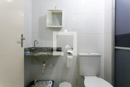 Banheiro de kitnet/studio à venda com 1 quarto, 34m² em Vila Nova Manchester, São Paulo