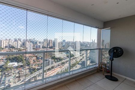 Varanda de apartamento para alugar com 1 quarto, 49m² em Brooklin, São Paulo