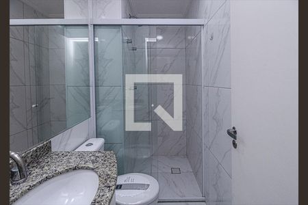 banheiro social_2 de apartamento para alugar com 2 quartos, 60m² em Vila Vera, São Paulo