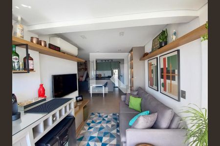 Sala de apartamento à venda com 1 quarto, 50m² em Vila Buarque, São Paulo