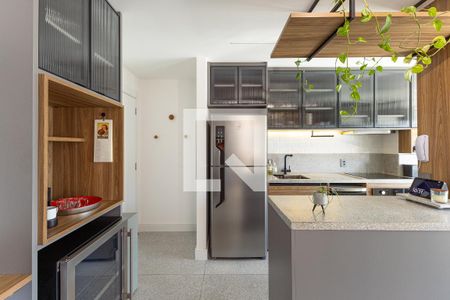 Cozinha de apartamento à venda com 1 quarto, 46m² em Vila Nova Conceição, São Paulo