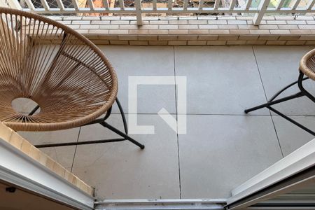 Varanda da Sala de apartamento para alugar com 2 quartos, 58m² em Garagem, Santos