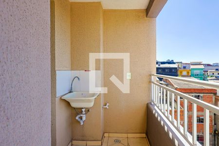 Varanda de apartamento à venda com 2 quartos, 43m² em Parque Pinheiros, Taboão da Serra