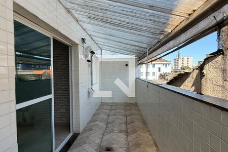 Varanda da Sala de apartamento para alugar com 1 quarto, 54m² em Macuco, Santos