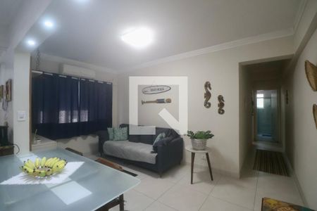 Sala de apartamento para alugar com 2 quartos, 60m² em Jardim Las Palmas, Guarujá