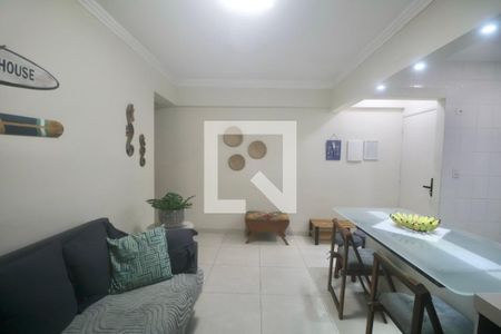 Sala de apartamento para alugar com 2 quartos, 60m² em Jardim Las Palmas, Guarujá