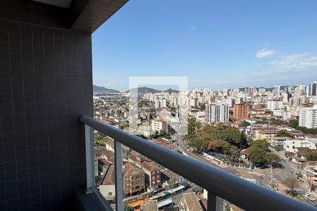 Varanda da Sala de apartamento para alugar com 1 quarto, 38m² em Macuco, Santos