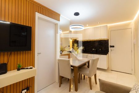 Sala - Cozinha de apartamento para alugar com 2 quartos, 35m² em Jardim Peri Peri, São Paulo