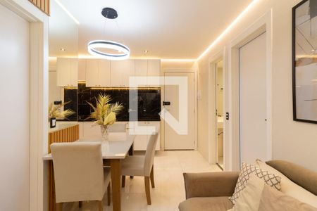 Sala - Cozinha de apartamento para alugar com 2 quartos, 35m² em Jardim Peri Peri, São Paulo