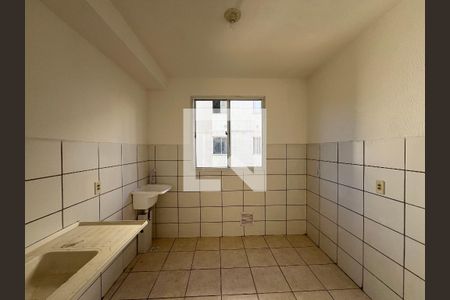 Cozinha de apartamento à venda com 2 quartos, 45m² em Vale das Amendoeiras, Contagem