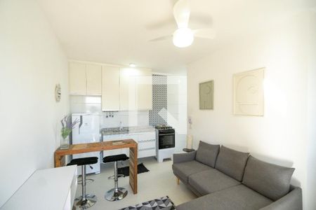 Sala de apartamento para alugar com 1 quarto, 27m² em Chácara Seis de Outubro, São Paulo