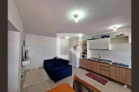 Sala / Cozinha  de apartamento para alugar com 2 quartos, 56m² em Passo dos Ferreiros, Gravataí