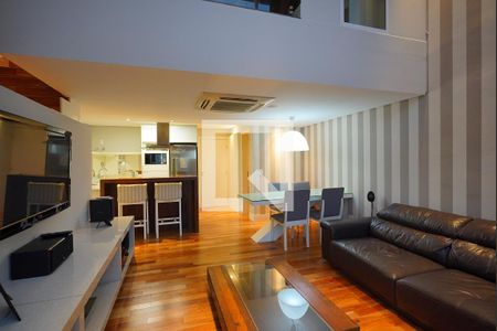 Sala de apartamento para alugar com 1 quarto, 83m² em Centro, Florianópolis