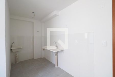 Cozinha e Área de Serviço de apartamento para alugar com 2 quartos, 32m² em Vila Palmares, São Caetano do Sul