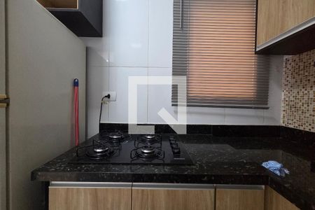 Cozinha de kitnet/studio para alugar com 1 quarto, 40m² em Nova Mirim, Praia Grande