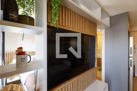 Sala  de apartamento à venda com 1 quarto, 28m² em Brooklin, São Paulo