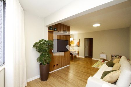 Sala de apartamento à venda com 3 quartos, 110m² em Belvedere, Belo Horizonte