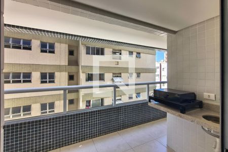 Sacada de apartamento para alugar com 1 quarto, 48m² em Guilhermina, Praia Grande