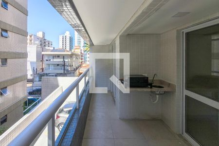 Sacada de apartamento para alugar com 1 quarto, 48m² em Guilhermina, Praia Grande