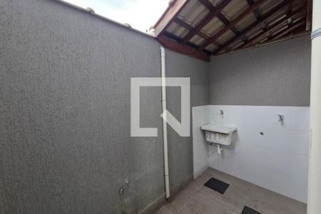 Área de Serviço de casa de condomínio para alugar com 2 quartos, 56m² em Sítio do Campo, Praia Grande