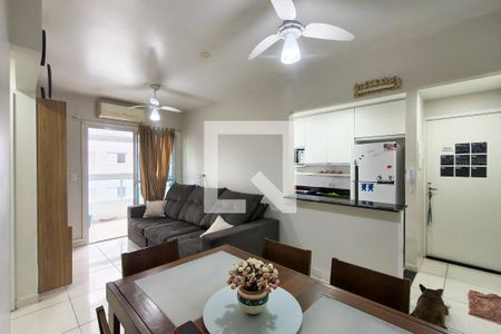 Sala de apartamento para alugar com 2 quartos, 75m² em Cidade Ocian, Praia Grande