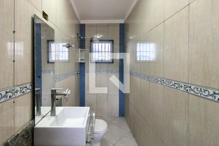 Banheiro da Suíte 1  de casa para alugar com 4 quartos, 206m² em Tupiry, Praia Grande
