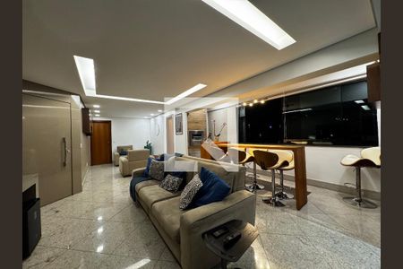 Sala de apartamento à venda com 4 quartos, 170m² em Silveira, Belo Horizonte