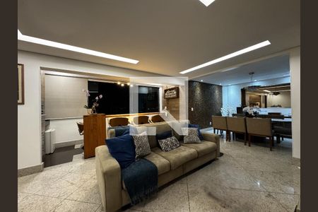 Sala de apartamento à venda com 4 quartos, 170m² em Silveira, Belo Horizonte