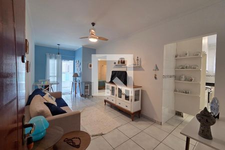Sala de apartamento para alugar com 2 quartos, 64m² em Cidade Ocian, Praia Grande