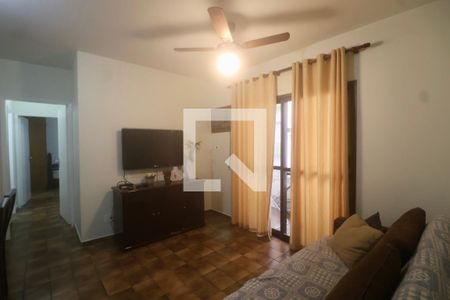 Sala de apartamento para alugar com 2 quartos, 60m² em Jardim Las Palmas, Guarujá