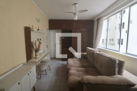 Sala de apartamento para alugar com 1 quarto, 40m² em Centro, Guarujá