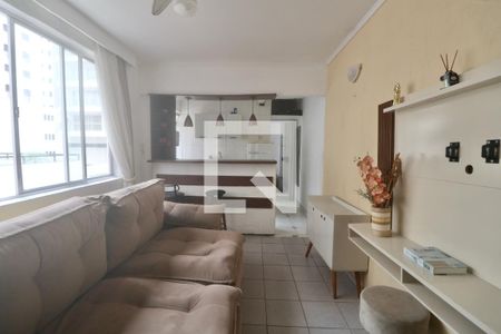 Sala de apartamento para alugar com 1 quarto, 40m² em Centro, Guarujá