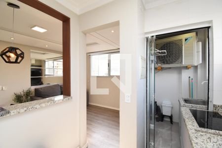 Sala/Cozinha de apartamento à venda com 1 quarto, 43m² em Rebouças, Curitiba