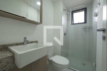 Banheiro de kitnet/studio à venda com 1 quarto, 22m² em Vila Mariana, São Paulo