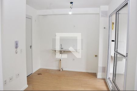 Detalhe - Sala, Cozinha e Área de Serviço com Varanda de apartamento para alugar com 2 quartos, 35m² em Vila Jaguara, São Paulo
