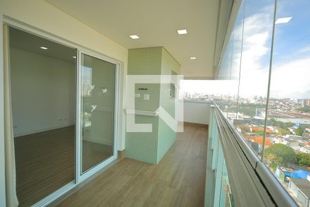 Varanda Gourmet da Sala de apartamento à venda com 1 quarto, 53m² em Jardim Silvestre, São Bernardo do Campo