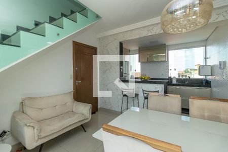Sala de apartamento à venda com 3 quartos, 110m² em Candelária, Belo Horizonte