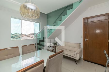 Sala de apartamento à venda com 3 quartos, 110m² em Candelária, Belo Horizonte