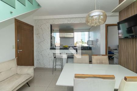 Sala de apartamento à venda com 3 quartos, 110m² em Candelária, Belo Horizonte