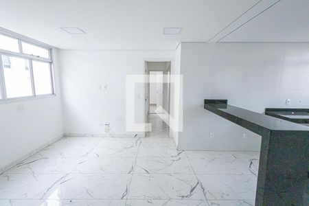 sala / cozinha americana de apartamento à venda com 3 quartos, 150m² em Santa Branca, Belo Horizonte