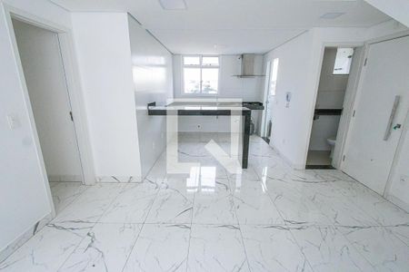 sala / cozinha americana de apartamento à venda com 3 quartos, 150m² em Santa Branca, Belo Horizonte