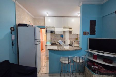 Sala de apartamento para alugar com 1 quarto, 40m² em Boqueirão, Praia Grande